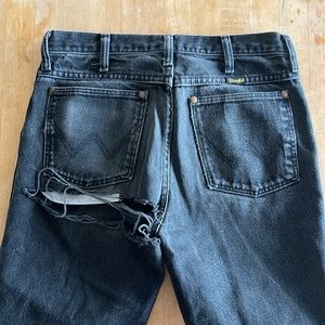 Vintage Wrangler Denim Butt Rip